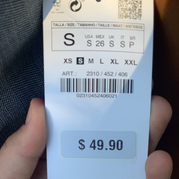 Zara Dress S. Blue w/ chest cut out - Picture 7 of 7